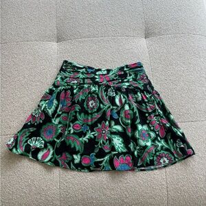 NEW WITH TAGS ZARA LINEN BLEND FLORAL MINI SKIRT